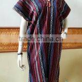 Hill Tribe Woven Dress Vintage Thai Antique Clothing Women Karen