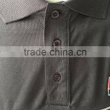 Hot Sale Plain Black Polyester Short Sleeve Safety Custom Triangle Hem Polo Shirt thumbnail-4
