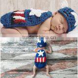 Knitted Animal Hats Soft and Colourful Yarns Handmade Baby Clothing Newborn Crochet Knit Beanie Hat Set thumbnail-3