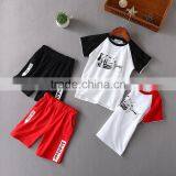 Wholesale Summer Short Sleeve Cotton Priting Boys Kids t Shirt and Shorts thumbnail-1