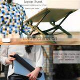 Ergonomic Height Adjustable Portable Folding Laptop Ipad Stand in Bed Laptop Stand