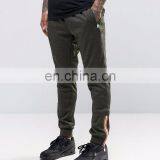 Wholesale Men Sweatpants With Zips Side Pockets Custom Skinny Fit Joggers thumbnail-2