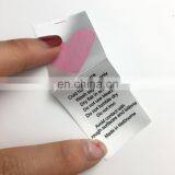 Custom Silk Printed Care Label for Clothing