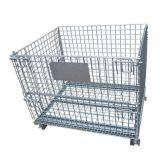 Steel Foldable Wire Mesh Container Custom Wire Container Wire Containers Exporter Steel Wire Mesh Container China thumbnail-2