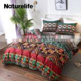 Wholesale Queen Size 100% Polyester Bohemia Printing Complete Bedsheets Bedding Set thumbnail-2