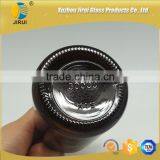 300cc Amber Vitamin Glass Bottles With Lined White Cap thumbnail-5