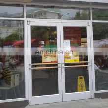 Commercial tempered glass aluminum storefront door