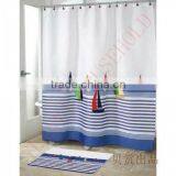 Micro Air Pump Folding Shower Curtain Wholesale Shower Curtains thumbnail-1