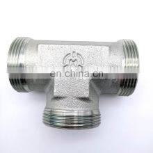 BSPT NPT JIC Hydraulic Pipe Fitting Competitive Price China Custom Steel Pipe Tee Fitting thumbnail-3