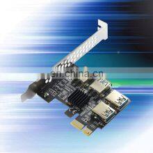 Pci-e 1x Riser Card Pcie 1 To 4 Usb 3.0 Port Slot Expansion Card Adapter Multiplier 1 To 4 Pcie Splitter For Gpu Graphics Cards thumbnail-3