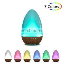 Hot Selling Portable Air 7 Color Led Light Wooden Base Humidifier Aroma Diffuser 120ml thumbnail-4