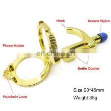 Multi-Tool Phone Stents Hands Free Touchless No Touch Screen Stylus Door Opener Keychain With Bottle Opener thumbnail-5