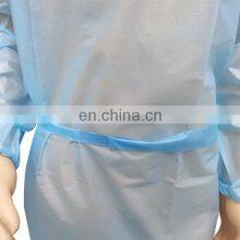 Disposable Medical Non Woven pp pe Isolation Gown thumbnail-5