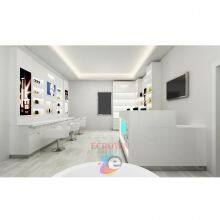 Salon Shop Design Wood and Metal Iron Display Shelf thumbnail-3