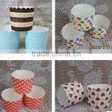 Latest White Yellow Stripe Mini Muffin Cake Cups thumbnail-6
