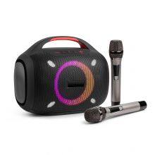 Wholesale 60w Massive Loudspeaker Portable Pary Speaker RGB Dazzle Colorful Lamp Wireless Karaoke Microphone Speaker thumbnail-1