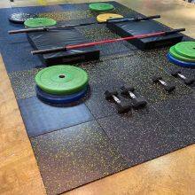 Rubber flooring interlocking 50*50/100*100cm gym flooring mat for sale