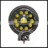 Round and Yellow 60w LED Work Light for Atv, Suv, Tractor