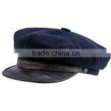 New Design Winter Leather Brim Custom Military Cap Wholesale thumbnail-3