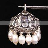 925 Solid Sterling Silver Wholesale Jhumka Bali Beads thumbnail-1