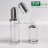Round Shape PETG Lotion Bottle With Press Down Dropper Button ,20ml ,30ml thumbnail-2