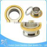 Competitive Price Medical Steel Gold Ear Tunnels Body Jewelry Piercing Wholesale thumbnail-6