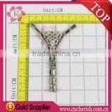 2016 Wholesale Fashion Glass Shoe Ornament Metal Parts Rhinestone Chains thumbnail-4