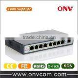 HIGH power 9 Port POE switch with 8 POE ports 25.5W/ 8 port POE switch/ POE Switch in china IEEE802.3at