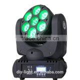 7pcs 12W 4in1 LED Mini Moving Head Beam Wash Light Disco Stage Effect Lighting thumbnail-2