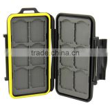 JJC MC-SD12 Rugged water-resistant Plastic Memory Card Holder Case (12x SD/SDHC Cards)