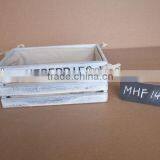 Multiple Chic Wooden Storage Box With Fabric Bag