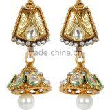 Indian Beautiful Pendant Look Designer Necklace Set With Earrings For Women thumbnail-4