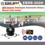 KING BEST Automatic Pan Head Hunting 360 Degree Time Lapse Photography Action Cameras 1/4" Screw Time Lapse Photography