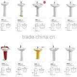 Hot Sale Bathroom Ceramic Washing Bowl Cheap Floor Standing Pedestal Washing Basins thumbnail-3