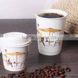 Custom Logo Printed Disposable Paper Cup Taiwan With Paper Cup Lid Supplier's Choice thumbnail-3