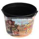 cinema food grade plastic Popcorn bucket with handle