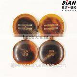 2016 Man Suit Buttons Coffee Buttons for Suit 4 Holes Coffee Horn Buttons thumbnail-2