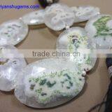 Solar Quartz Faceted Oval