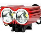 Double head high power LED bicyle light aluminum bike lamp