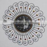 Acrylic Diamond Metal Wall Clock