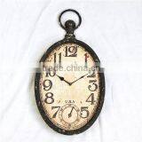 Rustic Black Handmade Metal Vintage Clocks