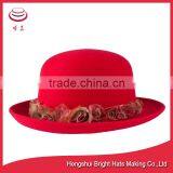 Brightly Painted Wool Felt Hat Bowler Hat thumbnail-2