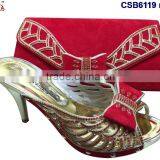 CSB6119 2016 the Latest Fashion Woman Italy Style High Heel Sandal Shoes With Fashionable Bags thumbnail-2