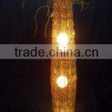 Modern Coffee Rattan Floor Lamp/light thumbnail-3