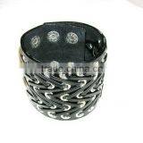 Excellent Quality New Coming Cord End Leather Bracelet thumbnail-3