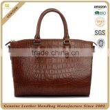 S484-A2372 Top Grade Croco Leather Bag/ladies Leather Vanity Bag/woman Fashion Handbag