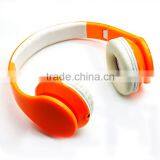 Hot Selling New Model Cell Phone Accessories Super Bass Stereo Headphone Sports Headset in Orange White thumbnail-4