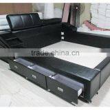 2015 The Latest Modern Fashion Boutique Leather Bed SY10049 thumbnail-3