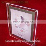 Elegant Desktop Clear Custom Acrylic Led Photo Frame,acrylic Led Photo Frame Manufacturer