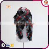Wholesale 19 Colors Winter Tartan Scarf Women Fashion Blanket Plaid Scarf Import China Products thumbnail-3